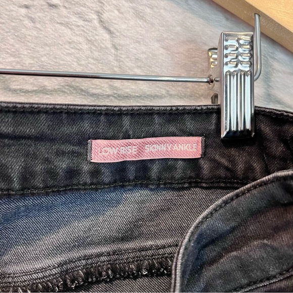 NWT Jag Jeans 16 Mera Low Waist Skinny Ankle Distressed Black Jeans - Picture 13 of 13